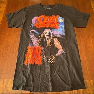 Ozzy Osbourne Bark at the Moon T-Shirt Werewolf Graphic Black MD 2022